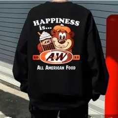 a＆w エンダー沖縄　ルーティ　長袖 Tシャツ　 コットン 綿100 M