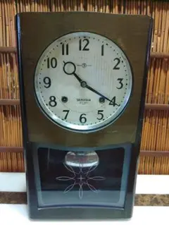 セイコー社ゼンマイ掛け時計、小さな丸型振り子時計、昭和レトロゼンマイ振り子時計 2025年最新】Yahoo!オークション -精工舎 振り子時計の中古品