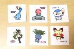 ポケモンパン デコキャラシール 6枚