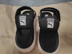 【12～13㎝】PUMA ブラック サンダル