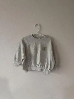 【新品】しまむらコラボ　choco 刺繍トレーナー　オートーミール　80cm