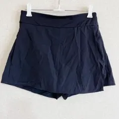 美品⭐️ キュロットパンツ ショート プレーン XS 黒 ポリエステル スポーツ