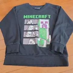 【used 140cm】MINECRAFT トレーナー ブラック