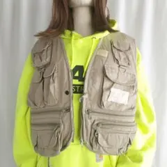 낚시조끼 L사이즈 이지 드리프터 베이지 중고옷 낚시