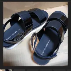 tsumori chisato WALK 厚底サンダル ブラックのサムネイル