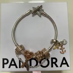 【値下げ】パンドラ PANDORA ブレスレット チャーム 紙袋付き