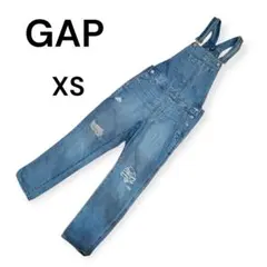 GAP ダメージデニムオーバーオール XS