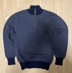 ORVIS ハーフジップ ニット セーター 千鳥柄