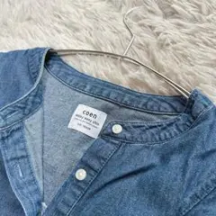 【完売品】coen デニム　フリル　長袖シャツ　ブラウス　Ｍ