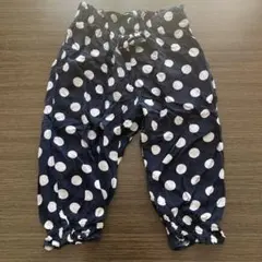 ネイビー ドット柄 ハーフパンツ 130