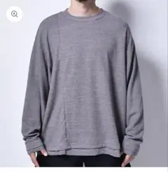 rin / ttaggg Slab Cut Long Sleeve GREY