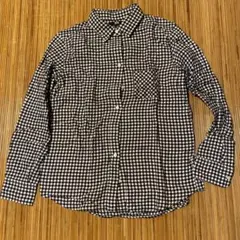 UNIQLO コットンチェック長袖シャツ L