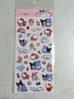 新品未使用！ラメ入り樹脂もりシール☆サンリオキャラクターズいつもいっしょ☆