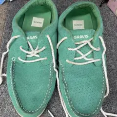 GRAVIS スニーカー グリーン スエード ローカットのサムネイル