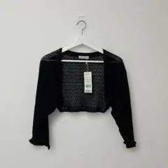 any SiS ボレロ カーディガン 七部丈　ブラックのサムネイル