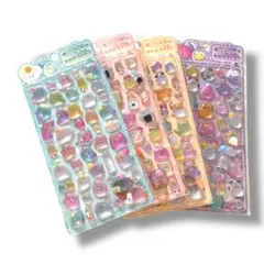 【即購入OK】オバケーヌ　ボンドロシール　うるちゅる　硬質　3Dシール4枚セット