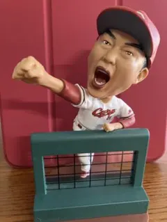 (新品)カープ新井貴浩(左) 黒田博樹(右) ボンバーヘッド人形２体で一梱包 新品)カープ新井貴浩(左) 黒田博樹(右) ボンバーヘッド人形2体で一梱包