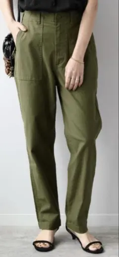 ジャーナルスタンダード　レリューム ベイカーパンツ テーパード 38 カーキ