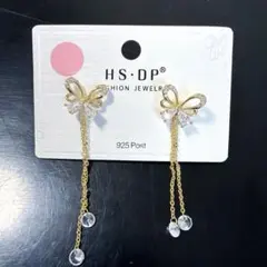LuLuDiy Duo　両耳用　ゴールド　蝶々　ピアス★