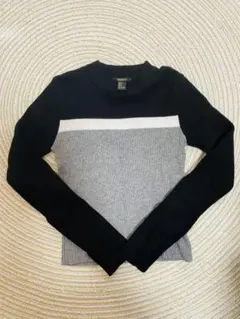 Forever 21 長袖セーター L 黒・グレー・白