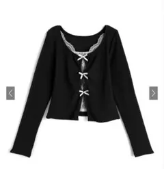 grl レースレイヤード風リボントップス [dk1561]