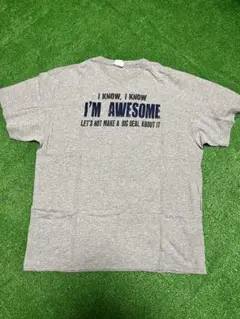 あ*い様 グレー メッセージプリント Tシャツ