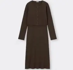 GU♡マルチウェイリブニットワンピース[長袖]サイズS