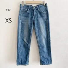シーセブンティーン デニム クロップド ストレッチ ブルー XS レディースのサムネイル