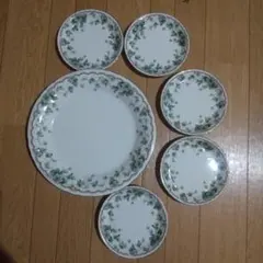 ナルミ 葡萄柄陶磁器食器セット 6点
