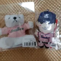 東京ヤクルトスワローズ 長岡秀樹 ユニフォーム ぬいぐるみセット 