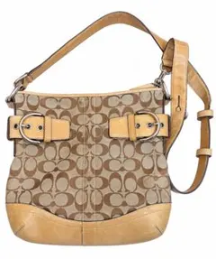 COACH コーチ シグネチャー ショルダーバッグ ベージュ Y2K 3574
