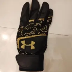 Under Armour バッティング用手袋 ブラック/ゴールド