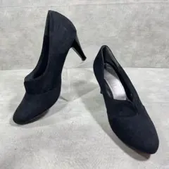 テーン パンプス アーモンドトゥ 黒 レディース 23.5cmのサムネイル