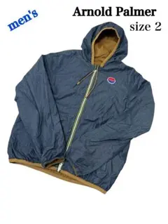 アーノルドパーマー　ゴルフ　ブルゾン　ジャケット　リバーシブル　メンズ2 M