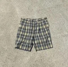 チェック柄 デニムパンツ ジップジーンズ アメカジy2k 古着 シティー 