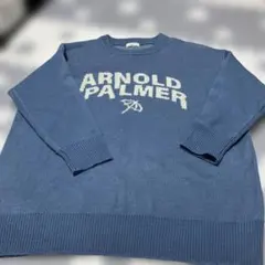 Arnold Palmer ロゴニット ブルー クルーネックのサムネイル