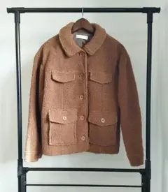 CECIL McBEE/セシルマクビー/ボアジャケット/ブラウン/M