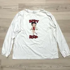 ベティブープロンt　Mサイズ ベティちゃん長袖Tシャツ　ベティちゃんTシャツのサムネイル