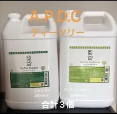 正規品　APDC ティーツリー　シャンプー&コンディショナー200ml3袋セットのサムネイル