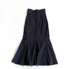 【グレイル】ハイウエスト マーメイドスカート 裏地付き スリット 伸縮性有り