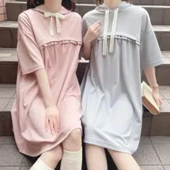 フィント♡ロゴリボンレイヤード風カットワンピースのサムネイル