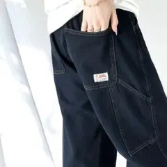 メンズライク ペインター ツイル ＆ ワイド デニム パンツのサムネイル