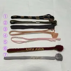 【お得】帯締め　7本セット　未使用品&使用済み混合　カジュアル&フォーマル