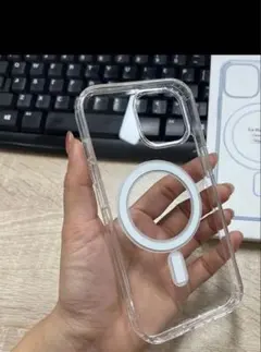 MagSafe対応 iPhone14クリアケース シリコンケース