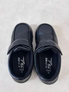 瞬足 フォーマルシューズ 19.0cm 黒 マジックテープ 未使用級