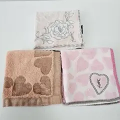 【YSL】 イヴ・サンローラン ハンカチ３枚セット USED