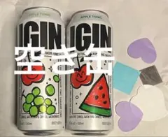 IGIN アップルトニック 空き缶 4%2個と京セラVIPコンフェッティ