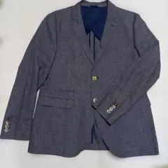 ネイビー系ストライプ テーラードジャケット