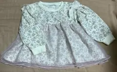 mamaraku 花柄フリル長袖トップス 95