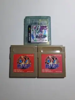 ポケットモンスタークリスタル 1個 赤 2個 GB GBC まとめ ㉕ c